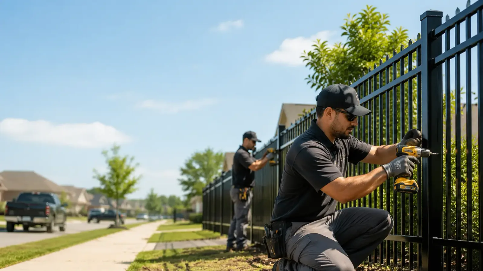 Metal Fence Installation in Hunt, TX